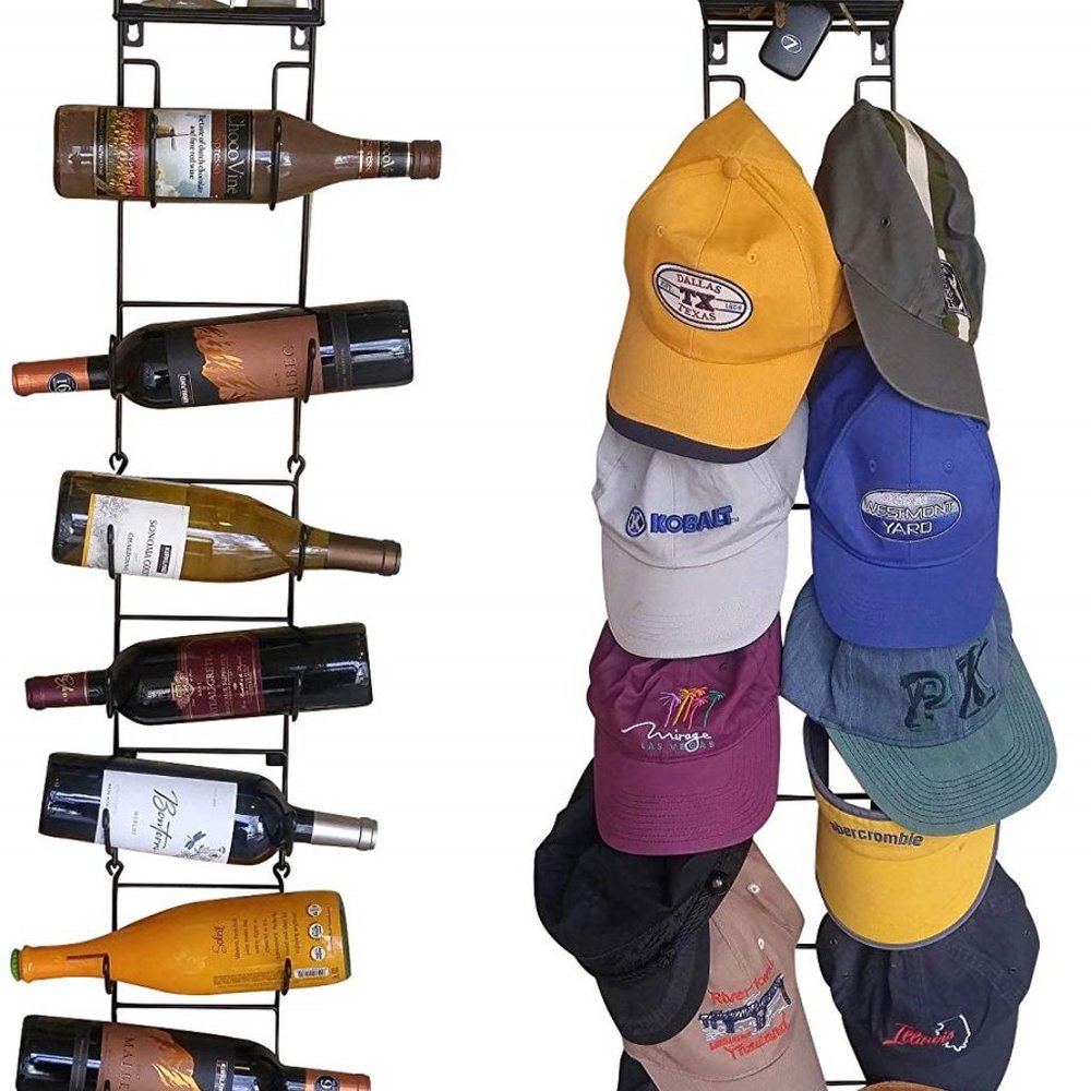 NWOT Wall Mounted Towel Rack/Wine Rack - Picture 3 of 3